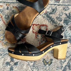 Clarks Artisan Black Wedge